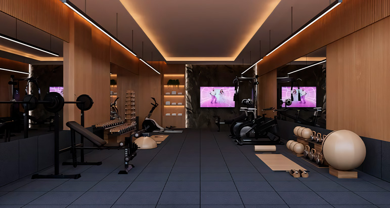 Airbnb - Departamento de Lujo en Mérida - Gimnasio