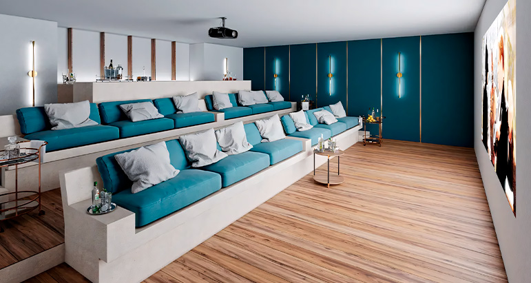 Airbnb - Departamento de Lujo en Mérida - Sala de Proyección